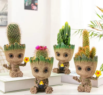 Marvel Anime Figure Home Decoration Crafts Toys Miniature Model Office Desktop Display Kawaii Cartoon Groot Statue Gift 5cm