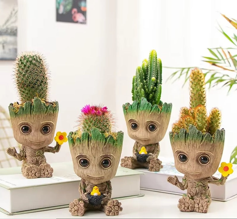 Marvel Anime Figure Home Decoration Crafts Toys Miniature Model Office Desktop Display Kawaii Cartoon Groot Statue Gift 5cm